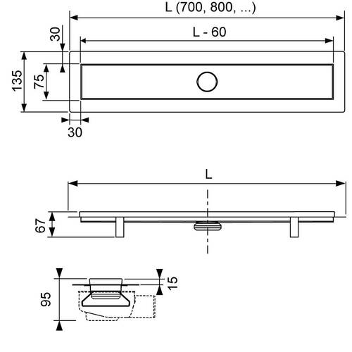 Душовий канал 70 см TECElinus 15103079 TECE - Зображення 1913366-4acf9.jpg