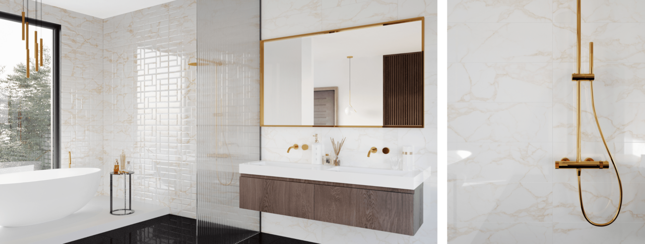 Плитка стінова Royal Gold Art RECT 250x750x9 Ceramika Color - Зображення 1913844-40fb8.png