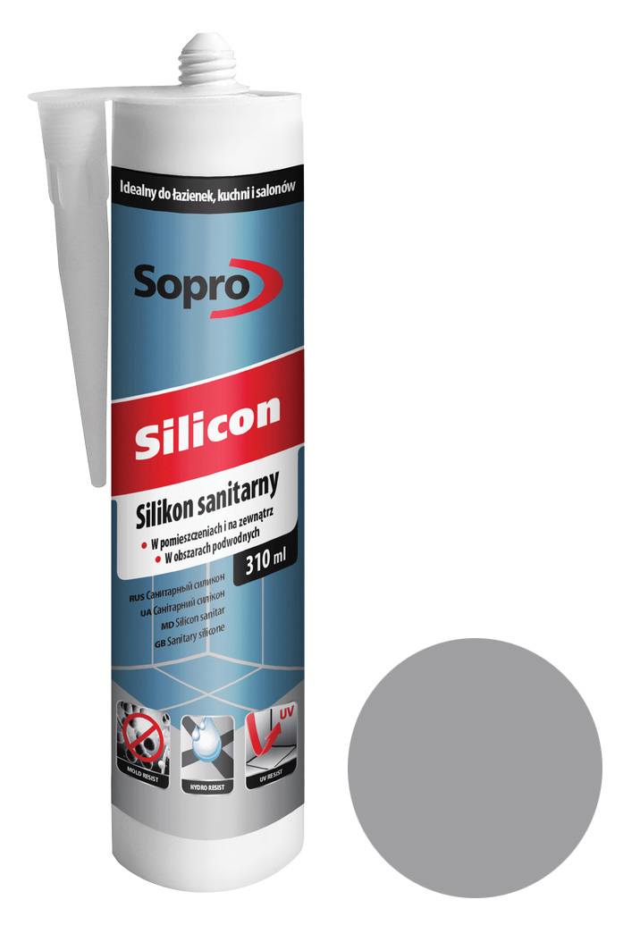 Силікон Sopro Silicon 271 сірий натуральний №72 (310 мл) - Зображення