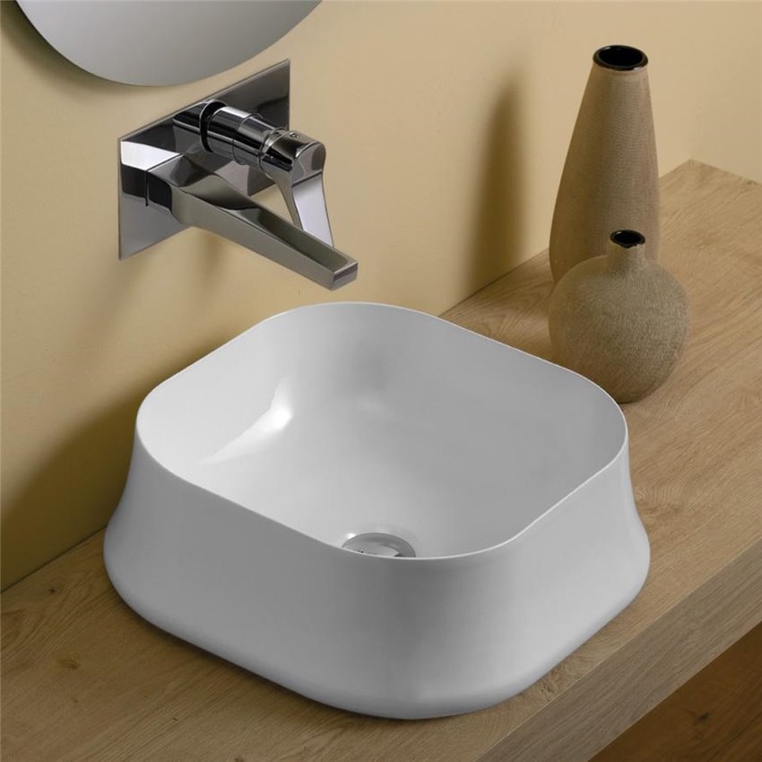 Умивальник SH 06 Sharp (SH06) Glossy white SIMAS - Зображення 1915252-e0be2.jpg