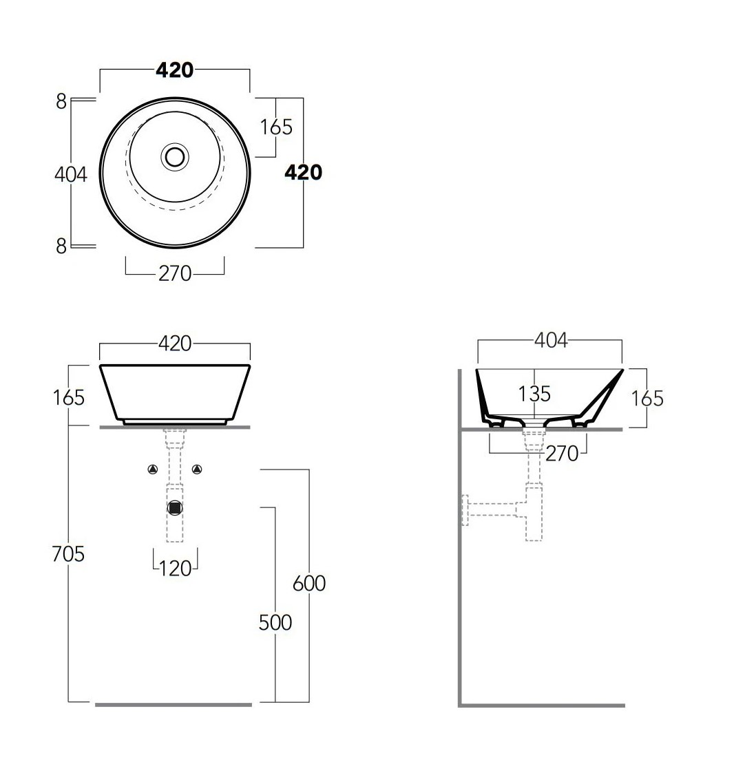 Умивальник WA 01 Wave Pervinca matt SIMAS - Зображення 1915260-48fa1.jpg