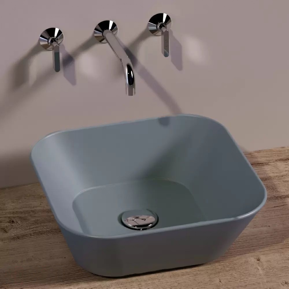 Умивальник WA 03 Wave Cemento matt SIMAS - Зображення