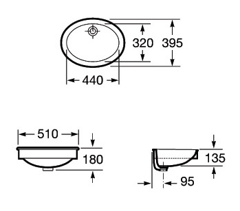 Умивальник Neo Selene 510х395 A32230700C Roca - Зображення 1915674-26713.jpg