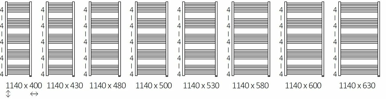 Рушникосушка Fiona One 1140х430 WWFIE114043K9M5E8U Terma - Зображення 1916479-03023.jpg