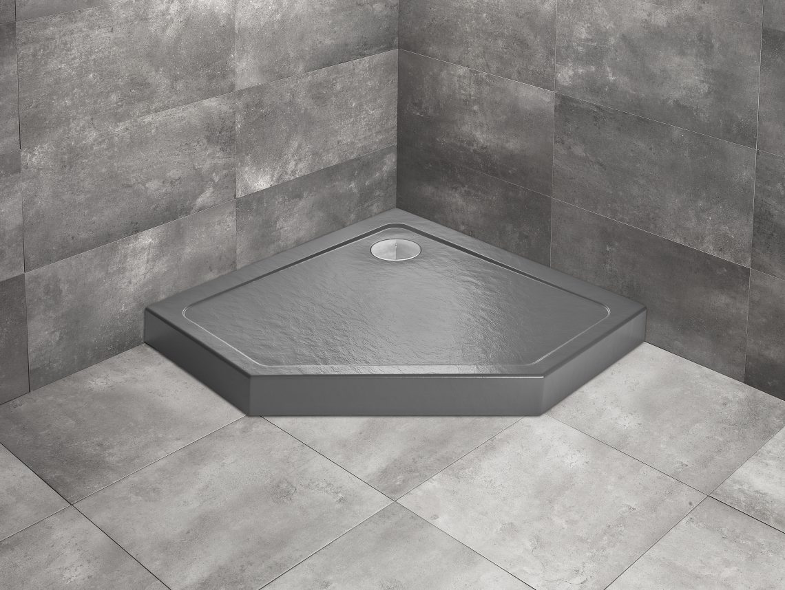 Душовий піддон Doros PT Compact Stone Anthracite 90x90 см, RADAWAY - Зображення 1917058-26bdd.jpg