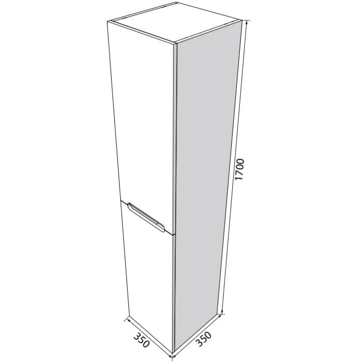 Пенал Laura 170 White M21170-01-01 RADAWAY - Зображення 1917124-bc2a7.jpg
