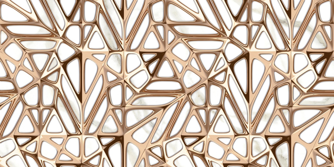 Плитка стінова Alta Fresco Білий 300x600x9 Golden Tile - Зображення