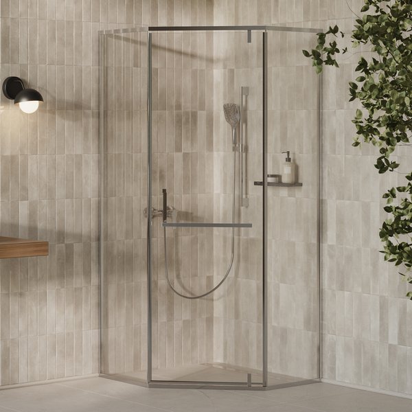 Душова кабіна X-Point Slim XPSHP3 90 алюміній Transparent RAVAK - Зображення