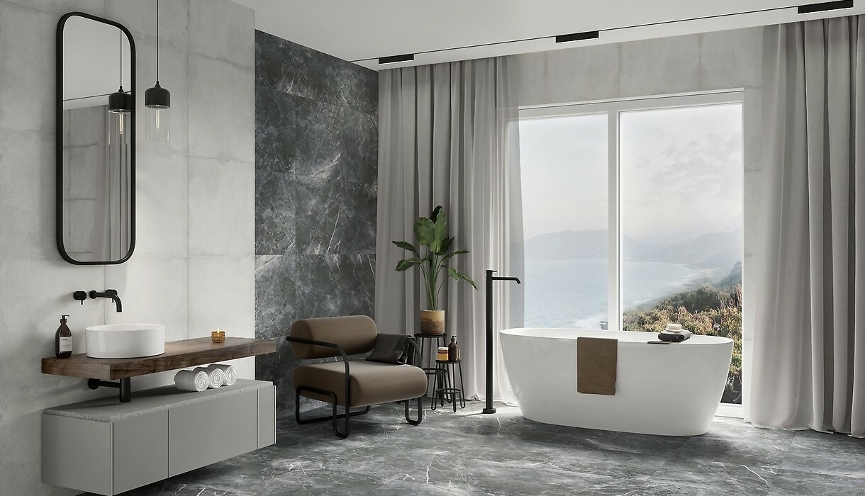 Плитка керамогранитная Space Blue MICRO RECT 598x598x8 Opoczno - Зображення 1917817-398f0.jpg