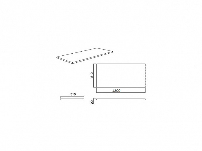 Стільниця під умивальник 120 см PHORMA Ego Scuro 211095 Scarabeo - Зображення 1918501-669ae.jpg