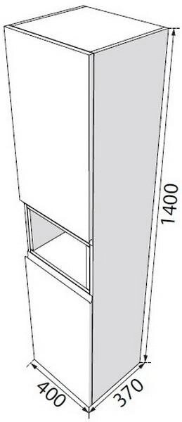 Пенал Modern 140 L Graphite matt M22140-02-02L RADAWAY - Зображення 1919137-e2110.jpg