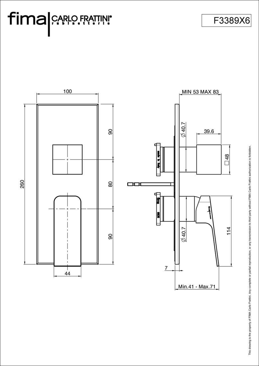 Змішувач Fit (F3389X6CR) Fima - Зображення 1919343-0285c.jpg