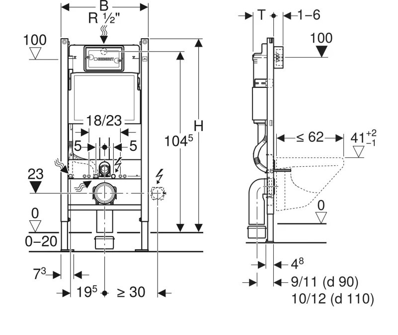 Інсталяція для унітаза H112 Duofix Delta 111.153.00.1 Geberit - Зображення 1919995-24d3a.jpg