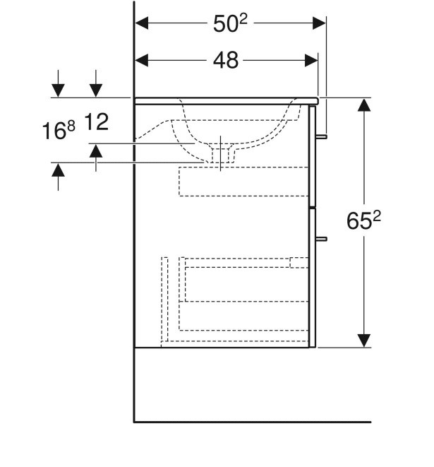 Шафка з умивальником 100 Selnova Square Slim rim 501.244.00.1 Geberit - Зображення 1920007-c5447.jpg