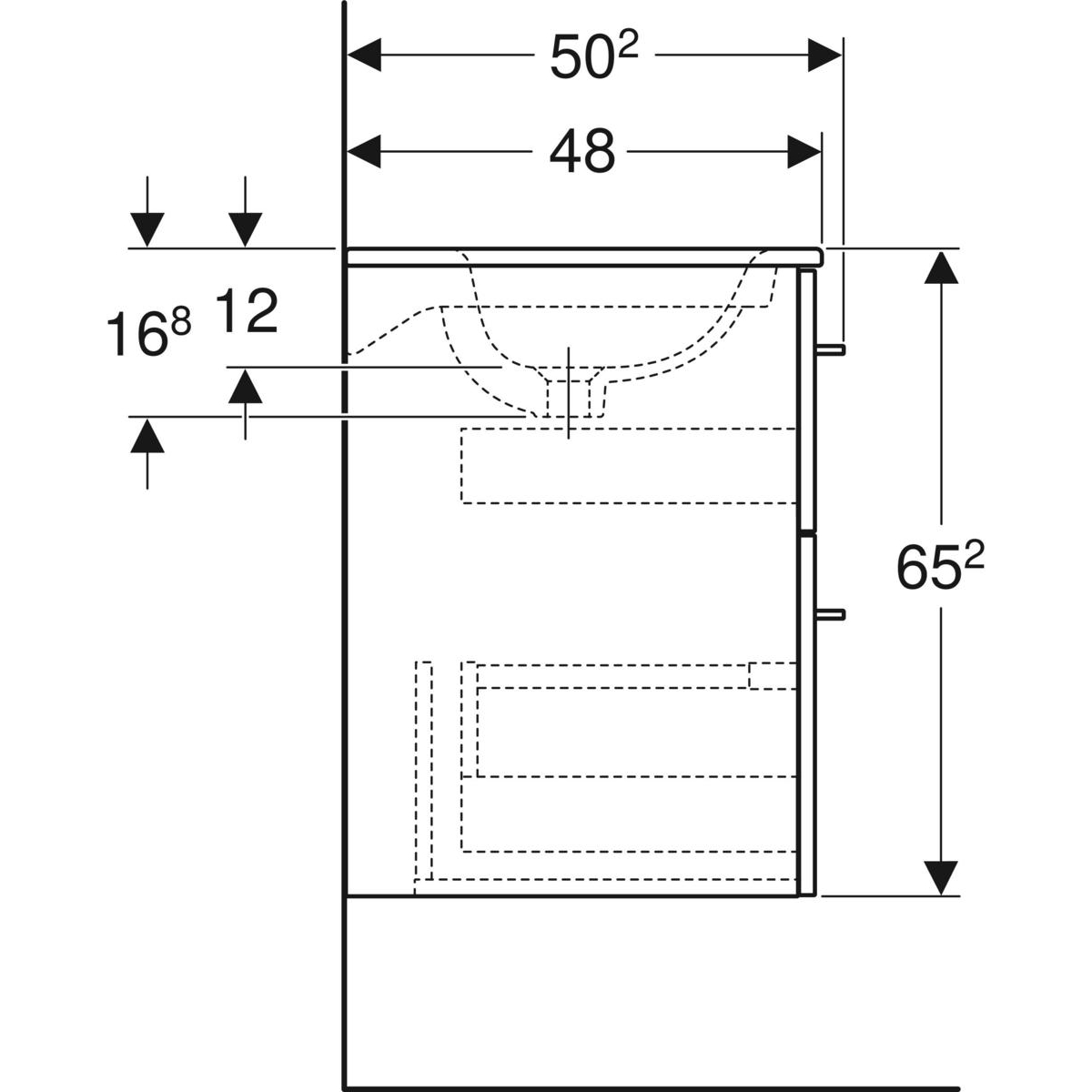 Шафка з умивальником 60 Selnova Square Slim rim 501.236.00.1 Geberit - Зображення 1920021-d1ebe.jpg