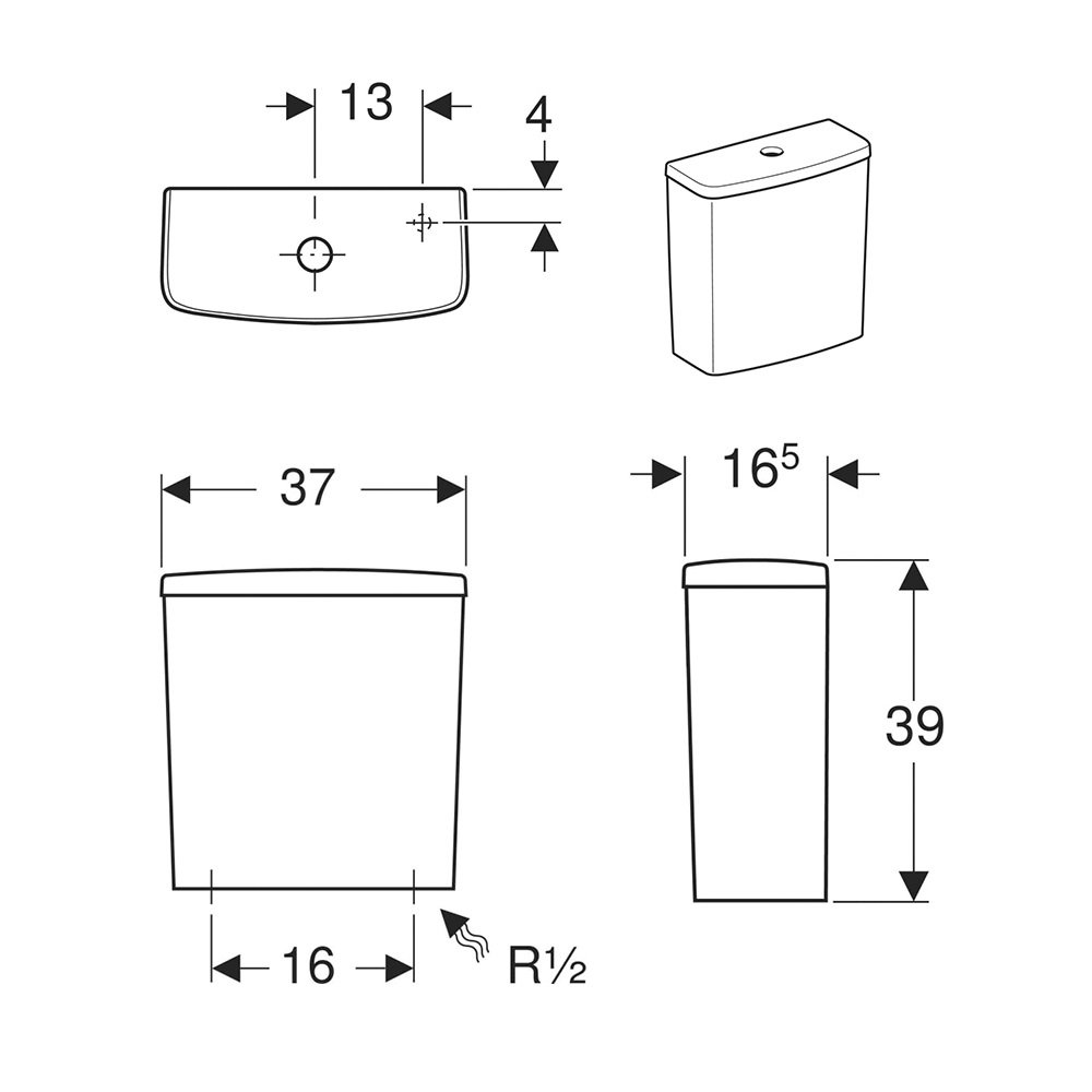 Бачок для унітаза Selnova Square 500.266.01.1 Geberit - Зображення 1920031-6e6c3.jpeg