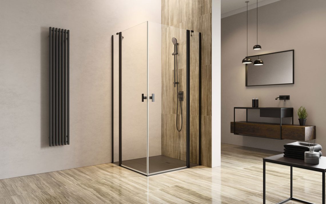 Душова кабіна (половина) NES 8 Black KDD II 90 L RADAWAY - Зображення 1921335-2a4c3.jpg