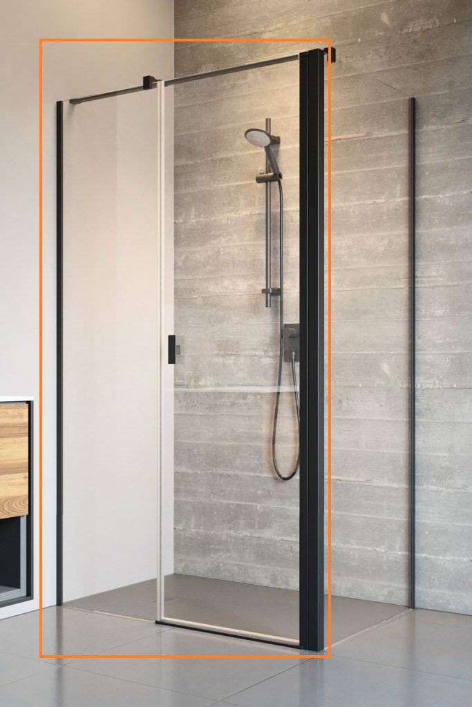 Душові двері NES 8 Black KDS II 120 L RADAWAY - Зображення