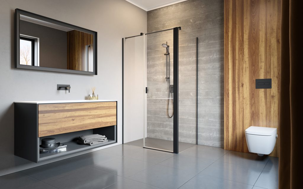 Душові двері NES 8 Black KDS II 110 L RADAWAY - Зображення 1921419-29cc5.jpg