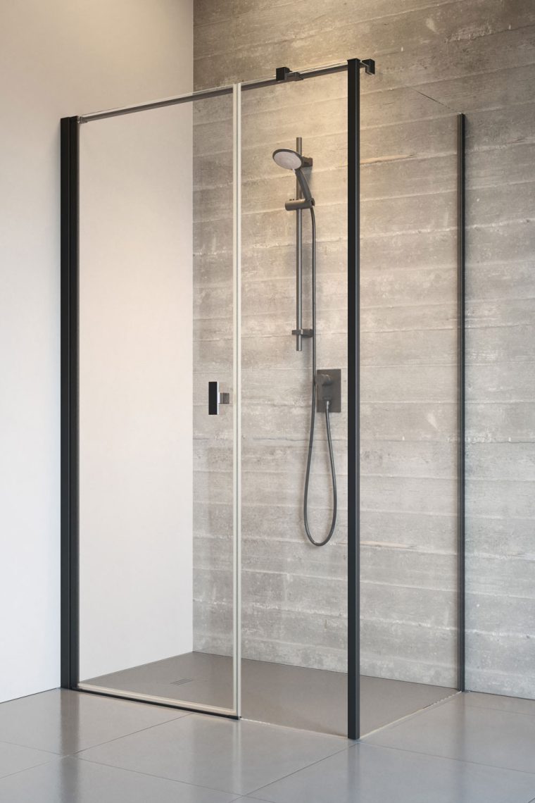 Душові двері NES Black KDS I 120 L RADAWAY - Зображення