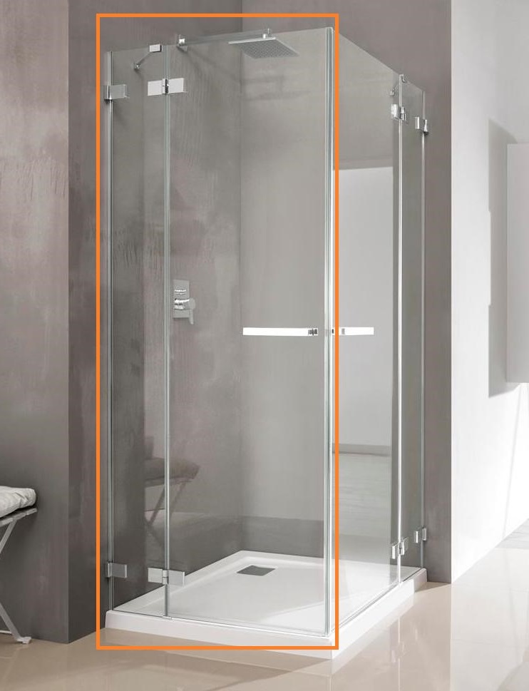 Душова кабіна (половина) Euphoria KDD 100 L RADAWAY - Зображення