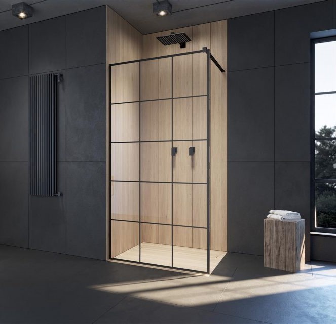 Душова стінка Modo X Black II 150 Factory RADAWAY - Зображення