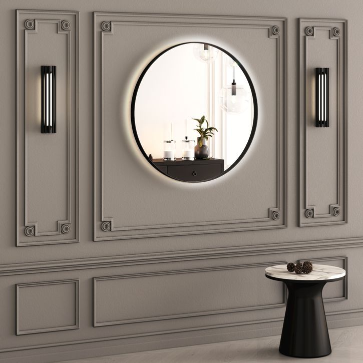 Дзеркало FLETCHER BLACK Iron Mirror 800x800 StudioGlass - Зображення
