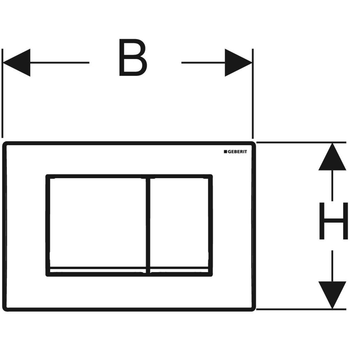 Кнопка зливу Delta30 115.137.11.1 білий Geberit - Зображення 1923235-97900.jpg