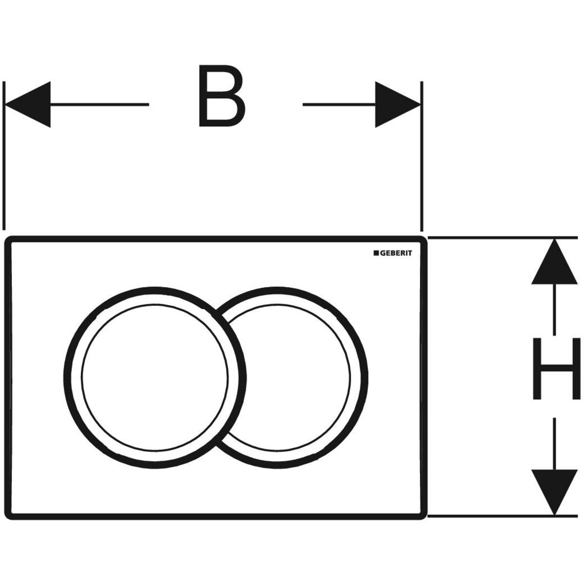 Кнопка зливу Delta01 115.107.21.1 хром Geberit - Зображення 1923244-2e70e.jpg