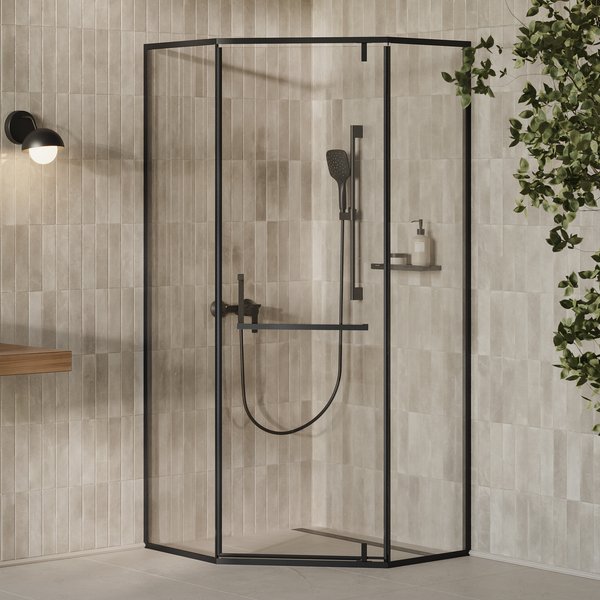 Душова кабіна X-Point Slim XPSHP3 90 чорний Transparent RAVAK - Зображення 192376163-86aa9.jpg