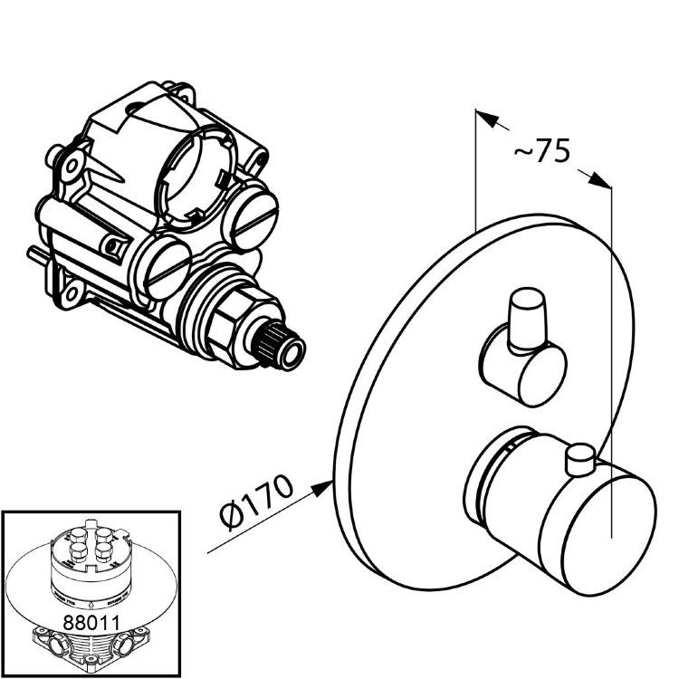 Змішувач Balance (528359175) білий, Kludi - Зображення 192432-5d34c.jpg