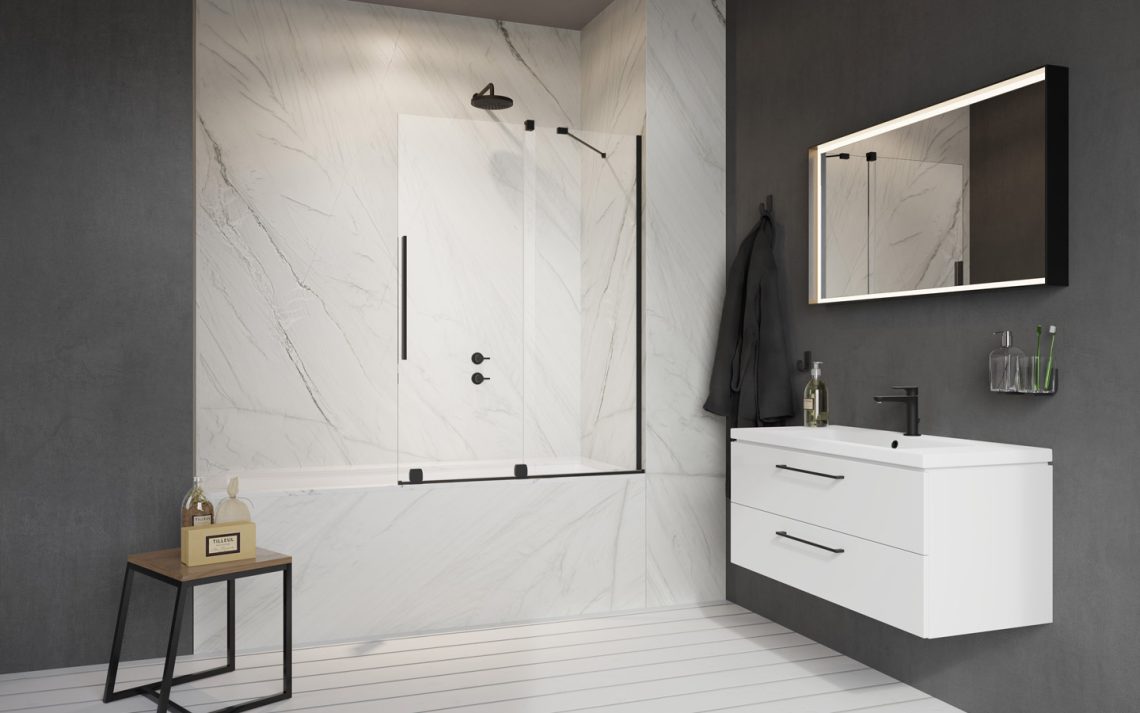 Шторка для ванни Furo Black PND II 538 R RADAWAY - Зображення 1927483-ed9cd.jpg