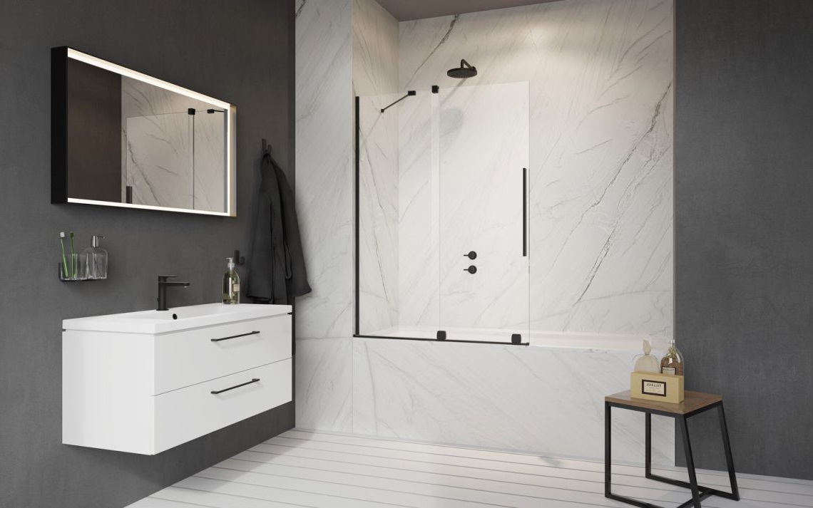 Шторка для ванни Furo Black PND II 788 L RADAWAY - Зображення 1927495-5908e.jpg