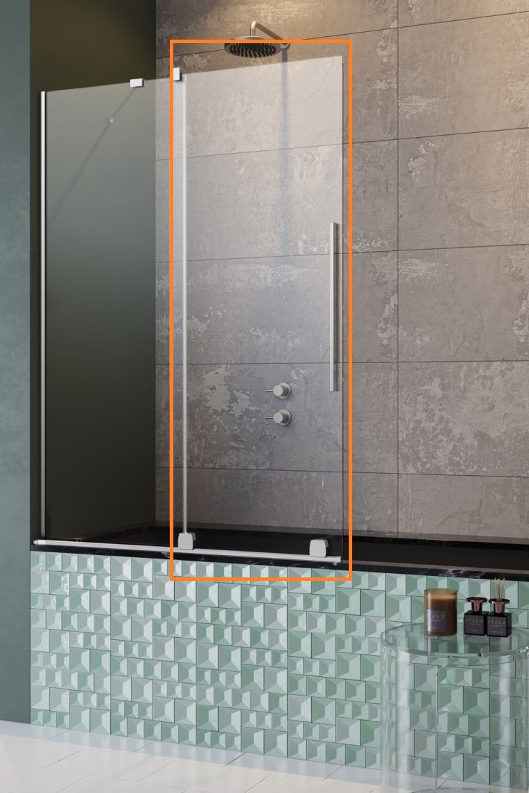 Шторка для ванни Furo PND II 688 L RADAWAY - Зображення