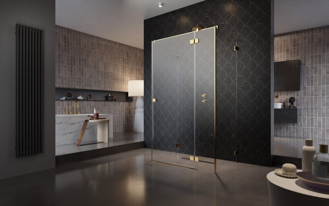 Душові двері Essenza Pro Gold KDJ+S 80 праві, RADAWAY - Зображення 1927673-e6147.jpg