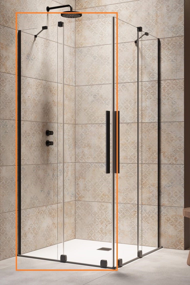 Душова кабіна (половина) Furo Black KDD 90 L RADAWAY - Зображення 1927756-8bdcb.jpg