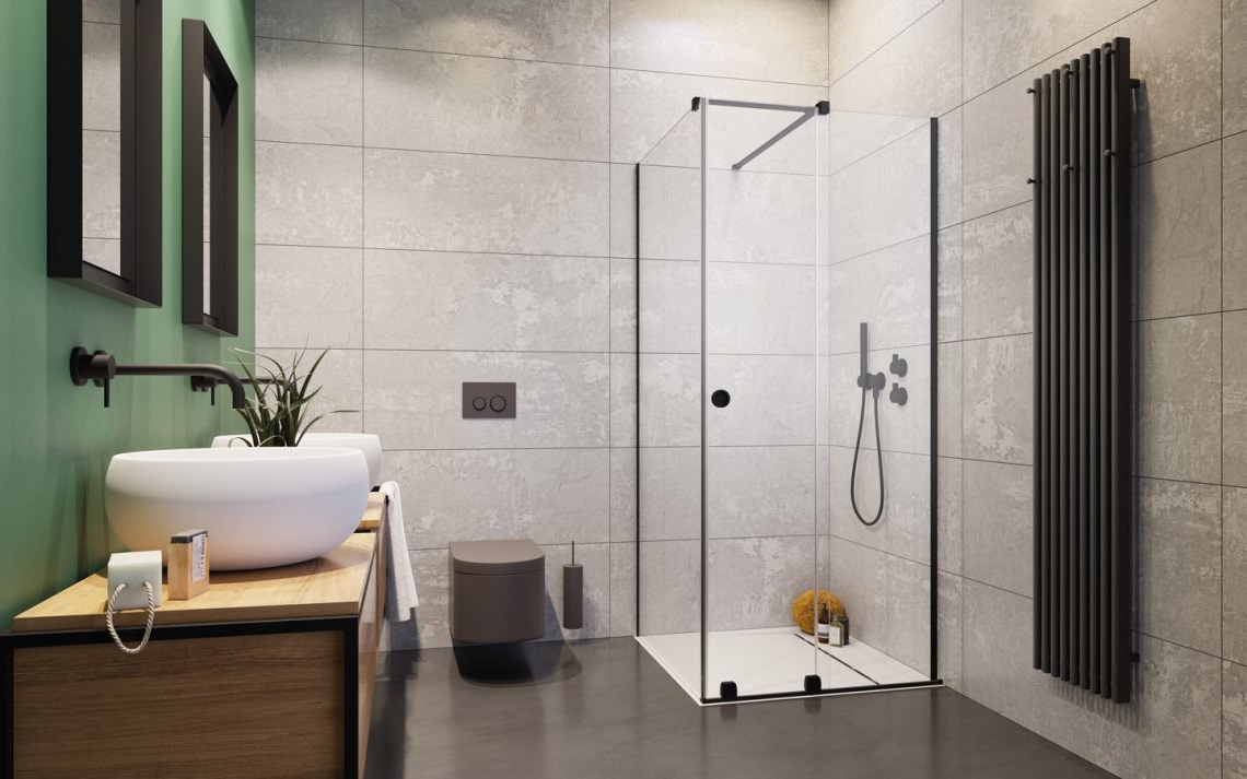 Душові двері Furo Black KDJ RH 492 R RADAWAY - Зображення 1927805-6987b.jpg