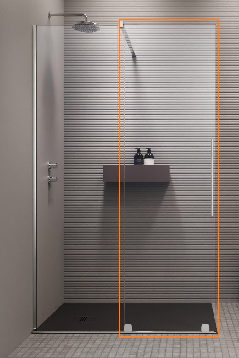 Душові двері Furo Walk-in 838 L RADAWAY - Зображення