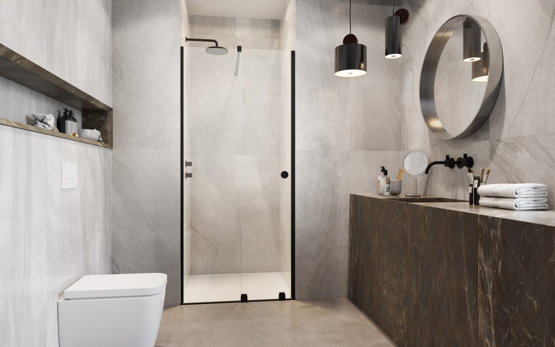 Душові двері Furo Black DWJ RH 492 L RADAWAY - Зображення 1927974-95160.jpg