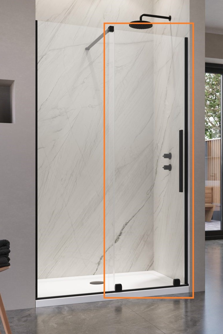 Душові двері Furo Black DWJ 472 L RADAWAY - Зображення