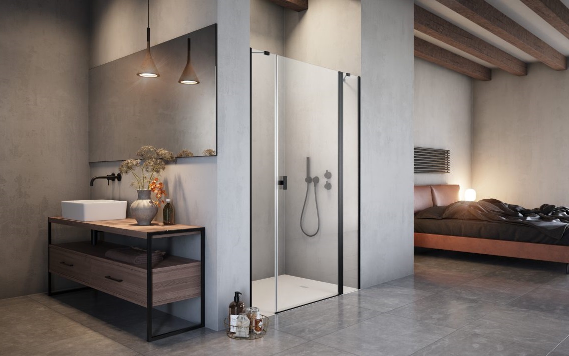 Бокова стінка Nes 8 Black DWJS 610 RADAWAY - Зображення 1928363-1be4c.jpg