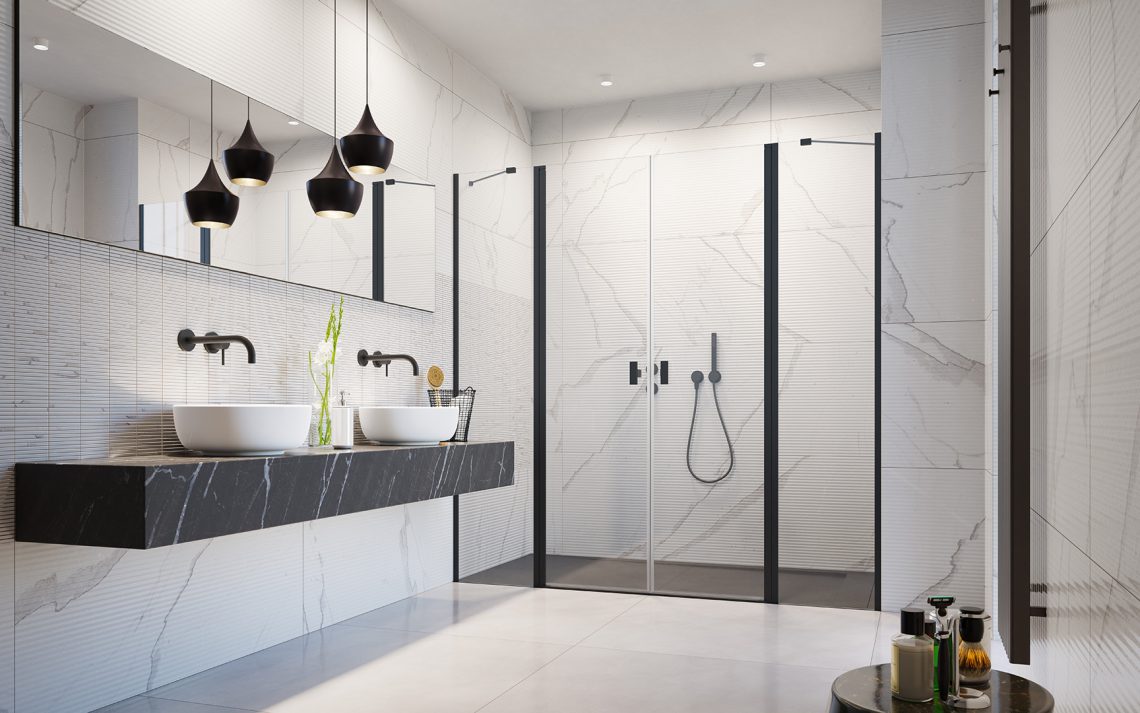 Комплект фронтальних стінок NES 8 Black DWD II 870 RADAWAY - Зображення 1928365-ac440.jpg