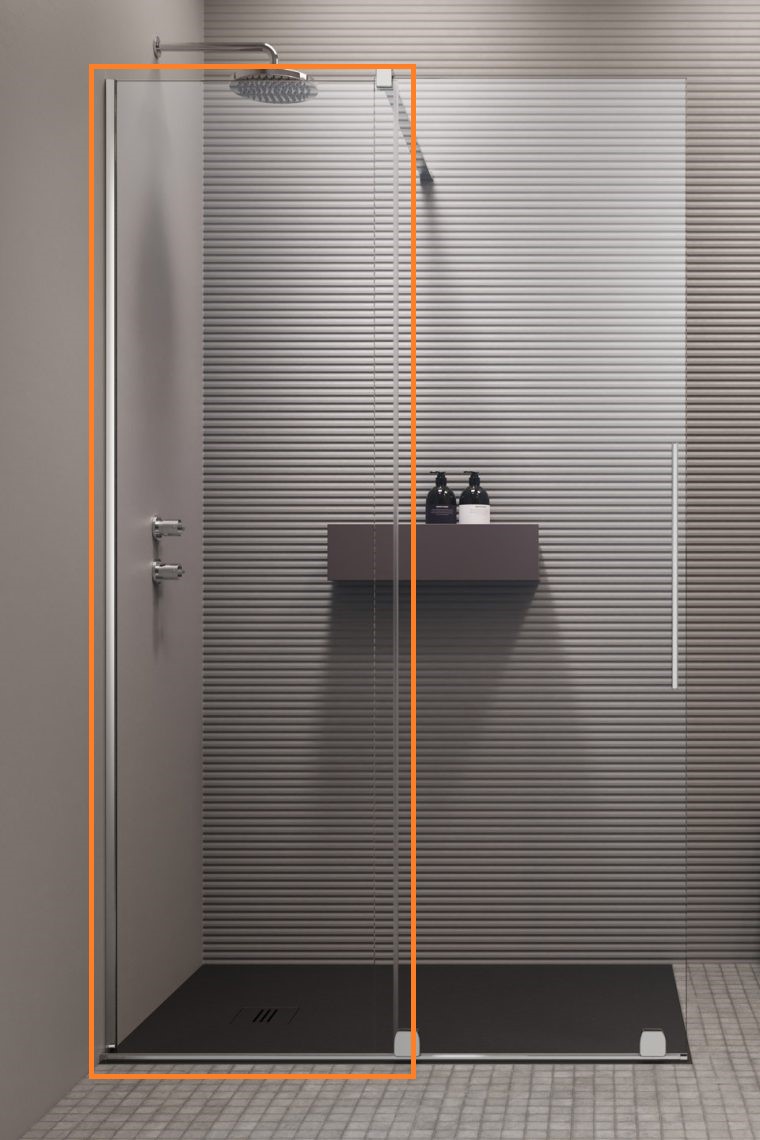 Бокова стінка Furo Walk-in 744 RADAWAY - Зображення