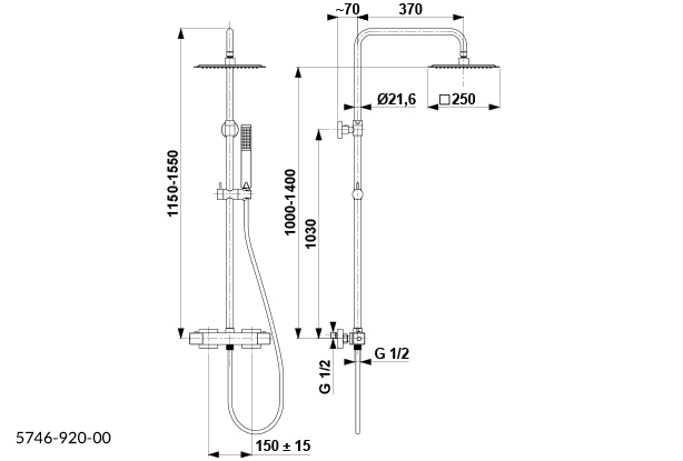 Душова система LOGON PREMIUM BLACK KFA ARMATURA - Зображення 1928685-b4155.jpg