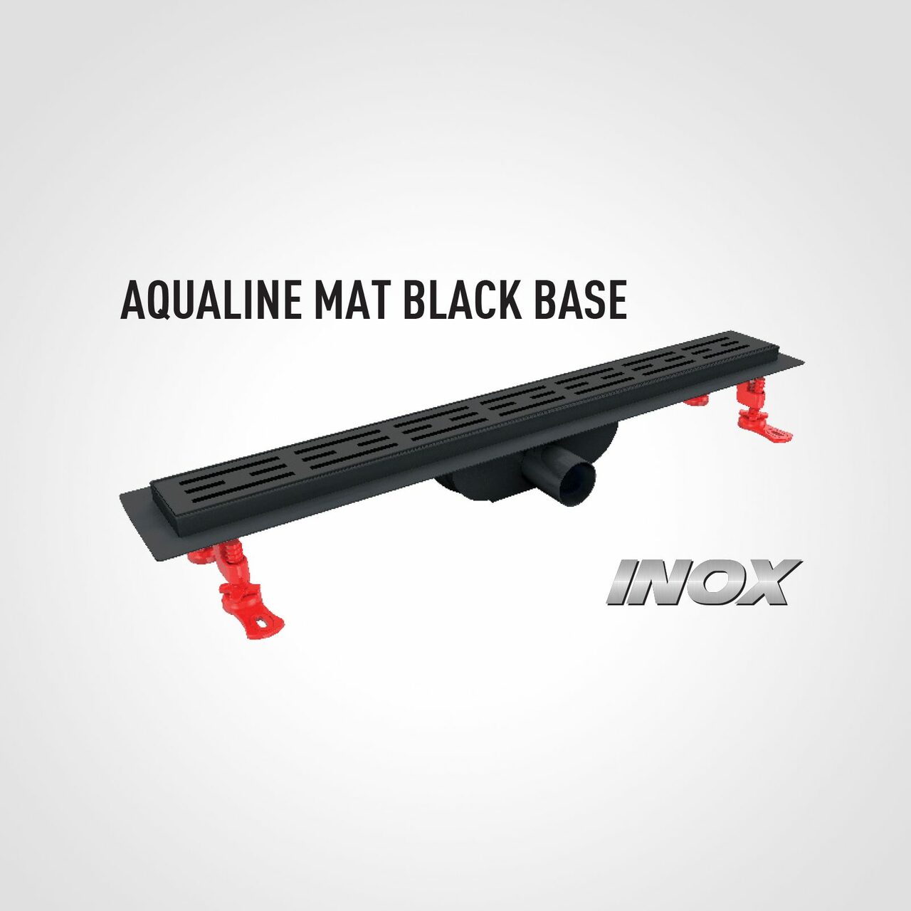 Душевой канал 60 см Aqualine Base Matt Black VLD-600420 Valtemo - Зображення