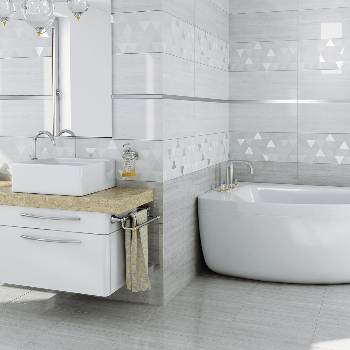 Декор Sabuni Triangle RECT 300x600 Ceramika Color - Зображення 1928852-c4245.jpg