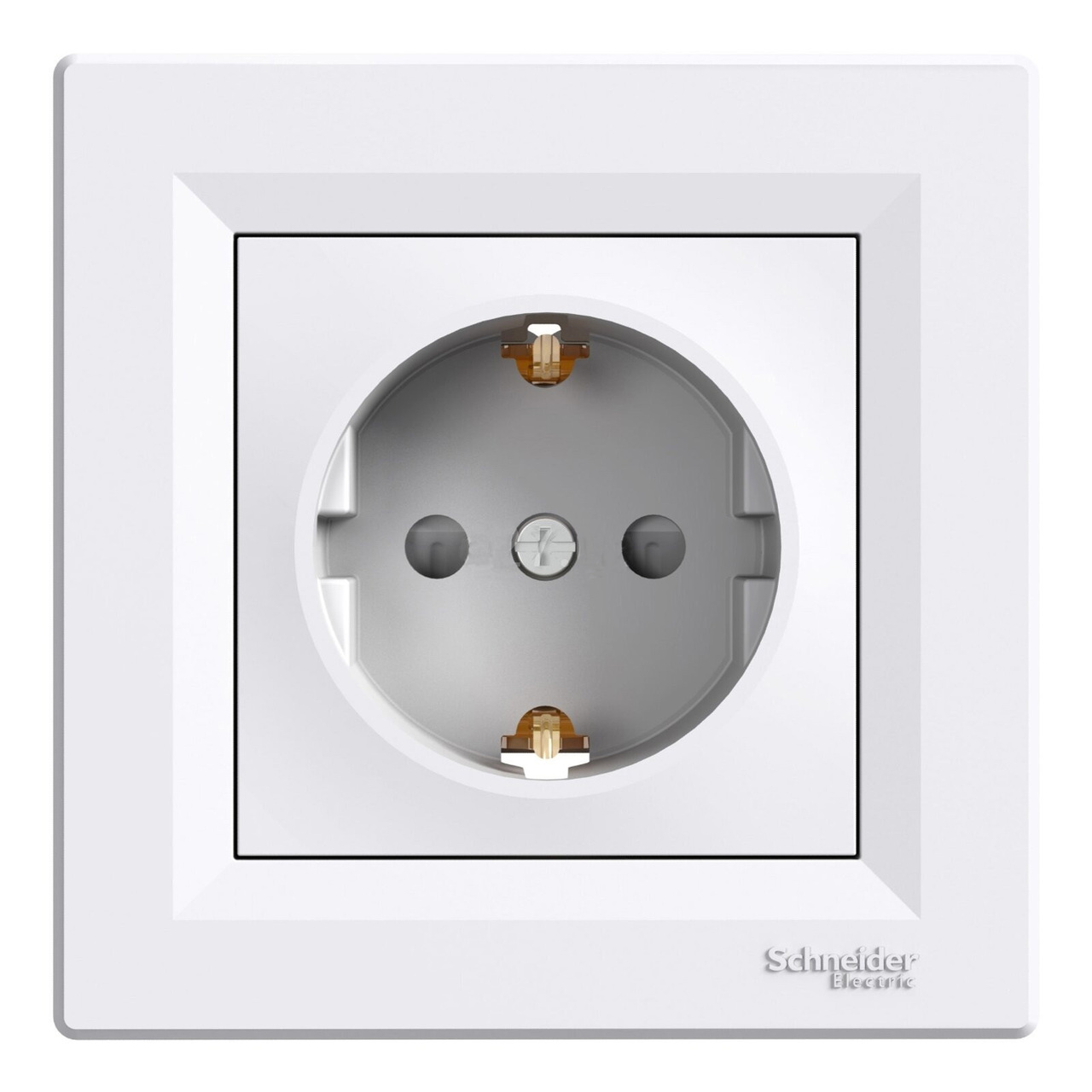 Розетка з заземленням Білий ASFORA (EPH2900221), Schneider Electric - Зображення