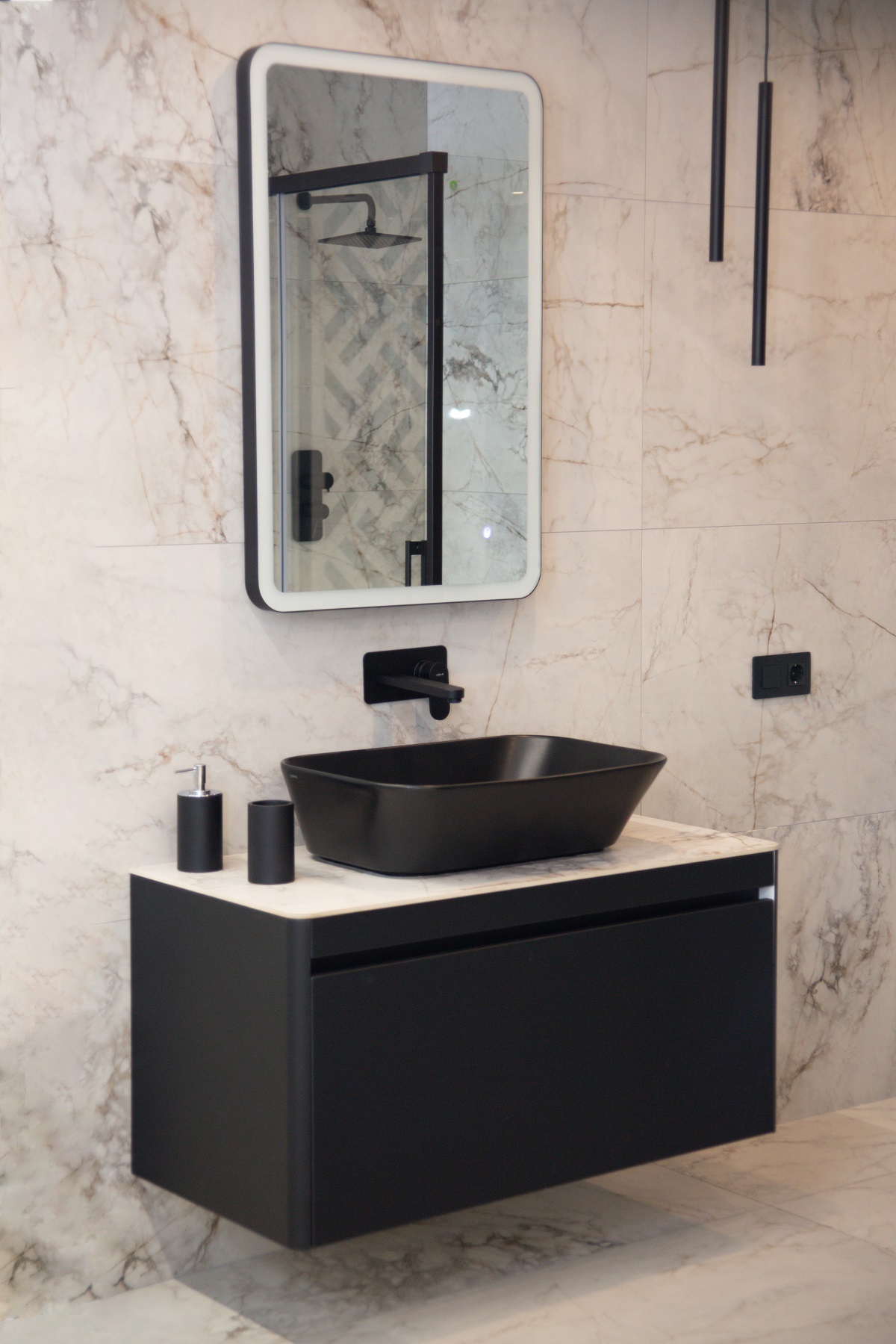 Шафка під умивальник Porto-1000 Fancy Marble - Зображення 1929605-8493f.jpg