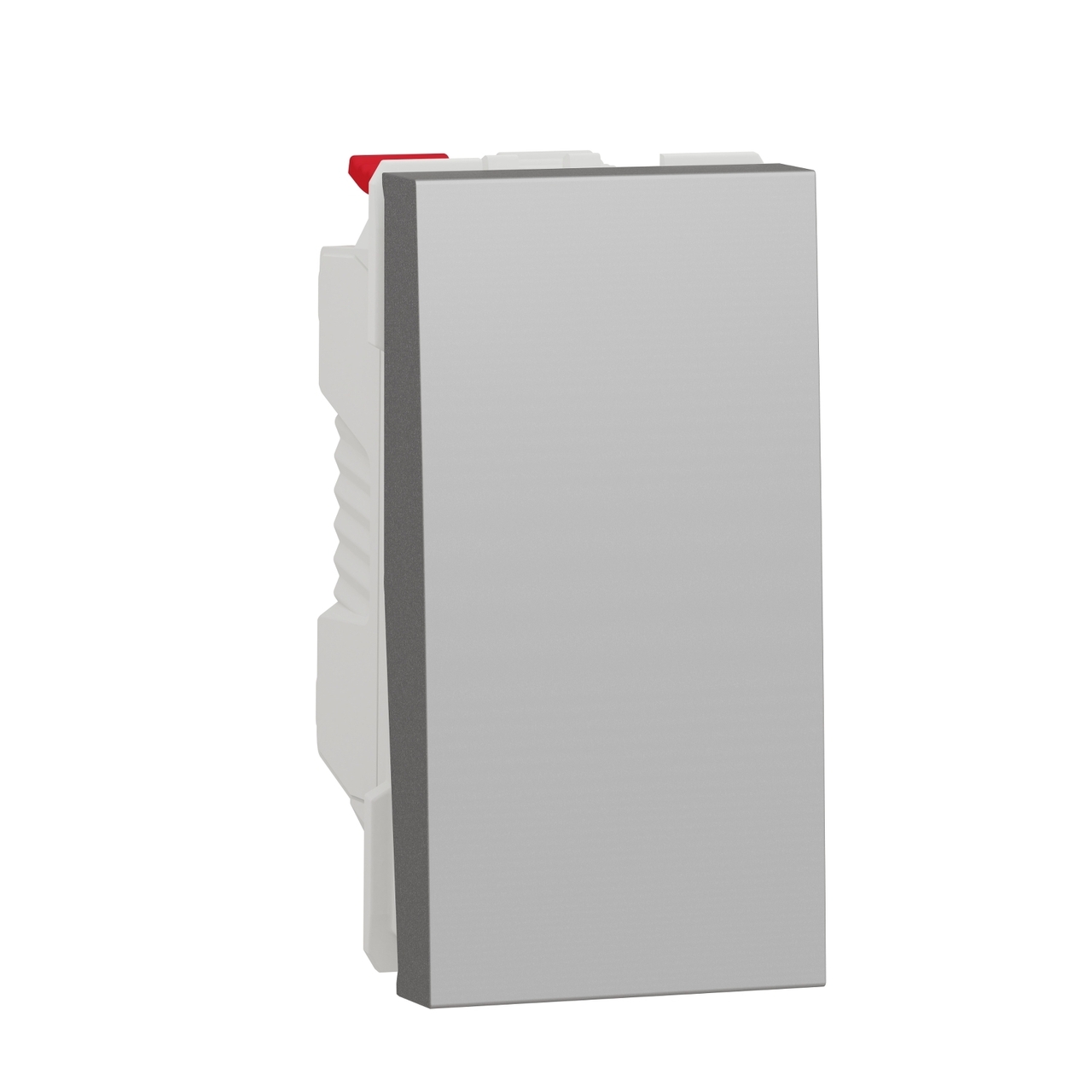 Вимикач 1-клавішний 10A Алюміній UNICA (NU310130), Schneider Electric - Зображення