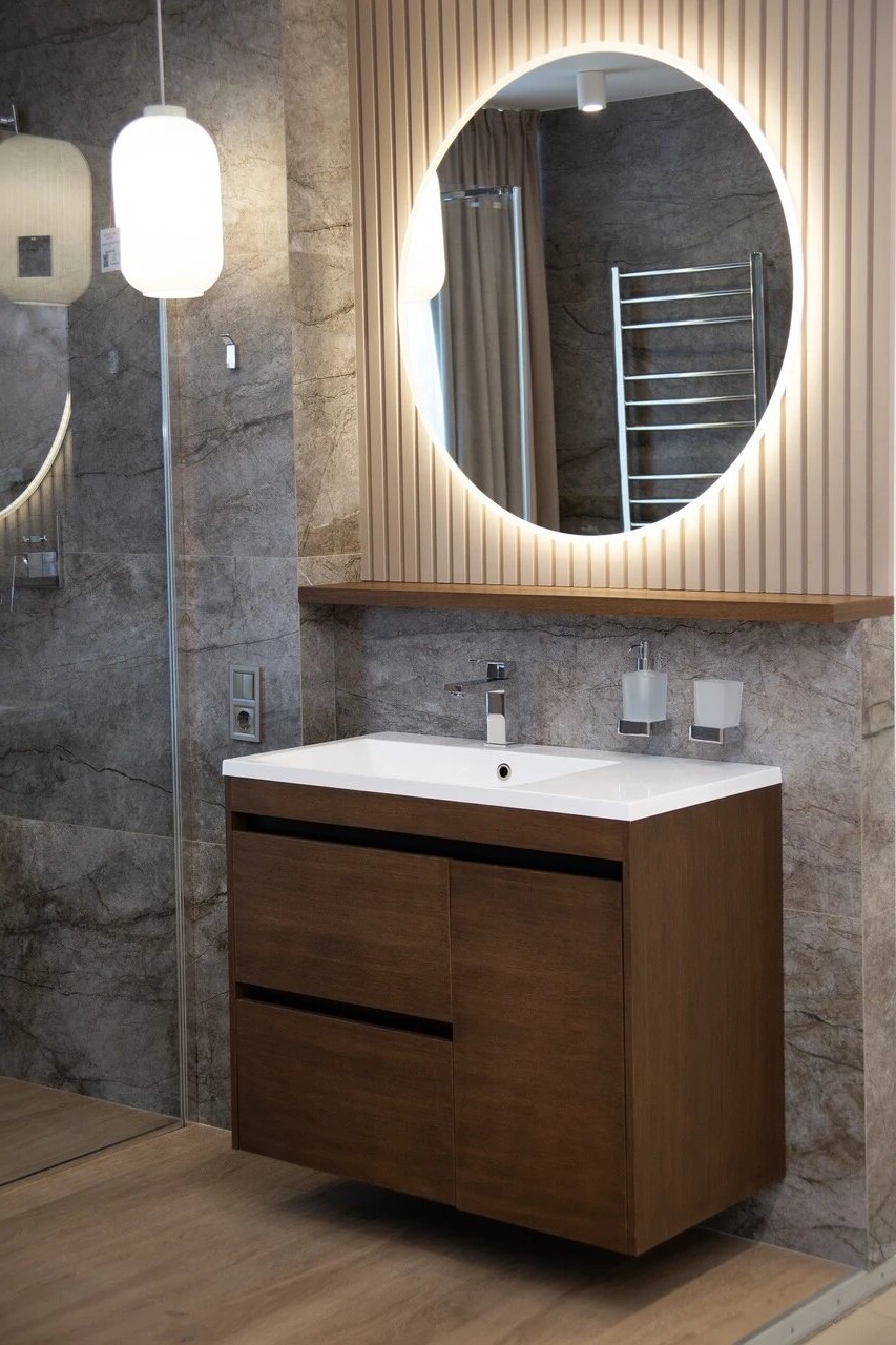 Шафка під умивальник Praga Amelia 900L Fancy Marble - Зображення 1929823-9f386.jpg